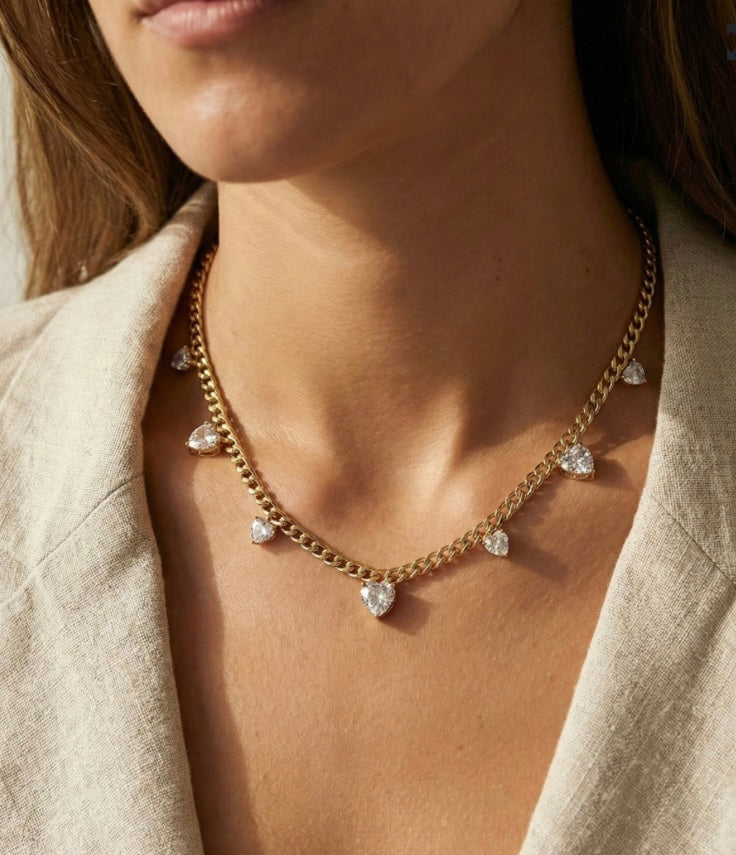 Colar Prestige Brilhante Coração