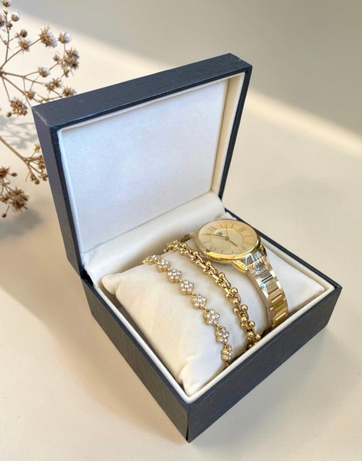 Conjunto Pulseiras e Relógio Prestige